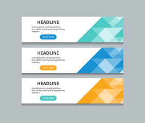 abstract web banner design template background