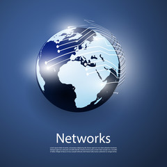 Poster - Global Networks - Vector for Your Business
