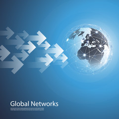 Poster - Global Networks - Vector for Your Business