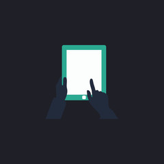 Poster - Tap Tablet computer symbol