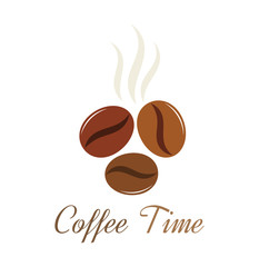 Wall Mural - coffee beans vector