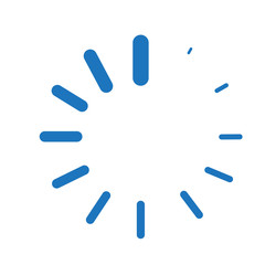 Poster - loading icon, transparent progress indicators icons isolated on
