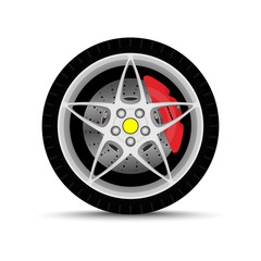 Wall Mural - car wheel