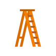 © ylivdesign - Ladder icon in flat style isolated on white background. Equipment symbol vector illustration