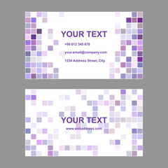 Poster - Purple square design business card template