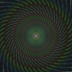 Poster - colorful spiral fractal design background