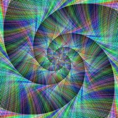 Poster - Computer generated spiral fractal background