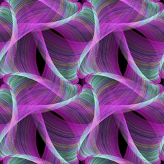 Poster - Magenta repeating fractal design pattern