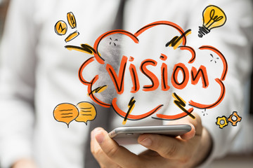Aufkleber - business vision