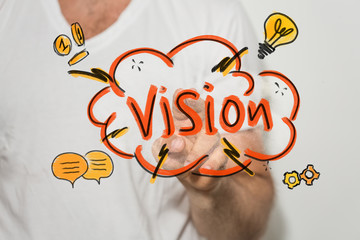 Aufkleber - business vision