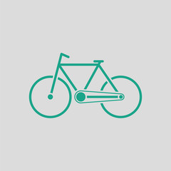 Poster - Ecological bike icon