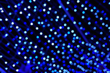 Canvas Print - led lights bokeh