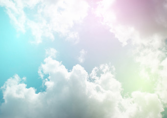Wall Mural - pastel sky with cloud.