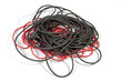  Pile of Rolled Red and Black Electric Extension Cables