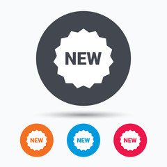 Fototapete - New icon. Special offer star sign.