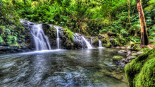 Waterfall Near Seven Sacred Pools At Ohe'o
