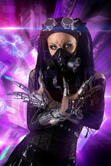 Poster - Cyber-Gothic girl