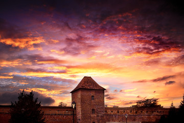 fortress at the evening