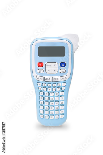 handheld label maker buy this stock photo and explore similar