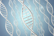 © rost9 - Synthetic, artificial DNA molecule, the concept of artificial intelligence. 3d rendering