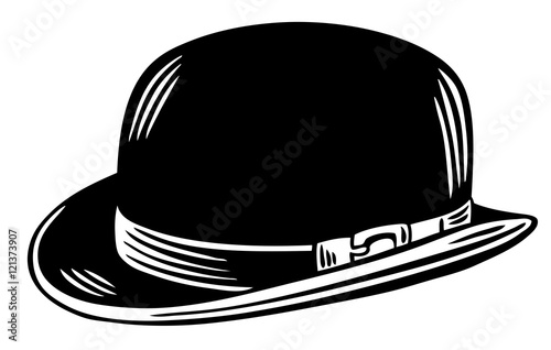 bowler hat vector