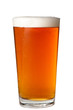 Pint Glass Beer Ale on White