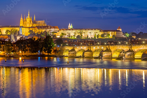 Photo River Vltava, Charles Bridge Prague Czech Republic