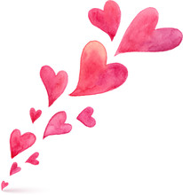 Watercolor Hearts Free Stock Photo - Public Domain Pictures