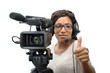 © Philipimage - young African American women with professional video camera