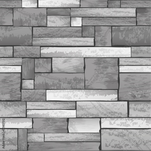 Vector stone wall Canvas Print