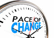 © iQoncept - Pace of Change Update Adapt Evolution Clock 3d Illustration
