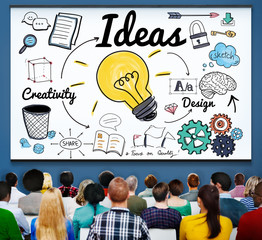 Sticker - Ideas Idea Vision Design Plan Objective Mission Concept