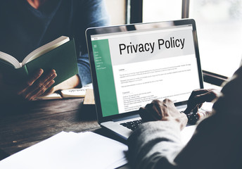 Wall Mural - Privacy Policy Information Principle Strategy Rules Concept