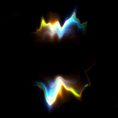 abstract fiery ring background with luminous swirling backdrop. glowing spiral. the energy flow tunn