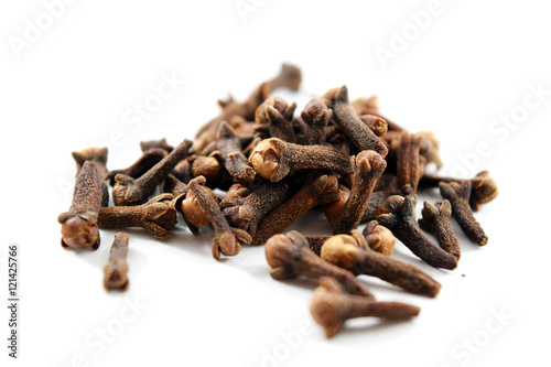Fotografie, Obraz Pile of dried cloves (Syzygium aromaticum)