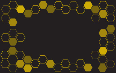 Wall Mural - abstract bee hive background , hexagon background