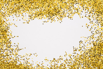 Wall Mural - golden glitter