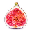 half fig isolated on a white background