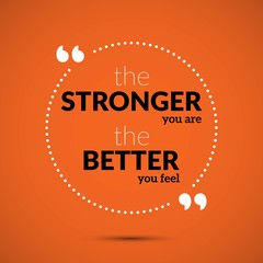 Quote orange background 2b. Vector art.