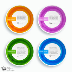 Wall Mural - Colorful Circle Text Frame #Vector Graphic