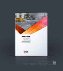 Wall Mural - Brochure template layout, cover design annual report, magazine, 