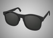 Isolated black realistic sunglasses