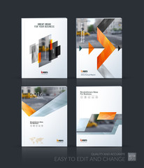 Wall Mural - Brochure template layout, cover design annual report, magazine, 