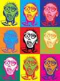 Zombie vector pop art illustration