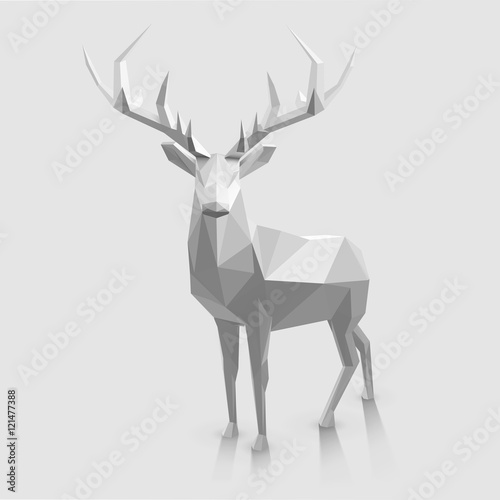 Fotomural Polygonal animal illustration