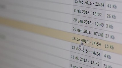email inbox  scrolling through  mail page on computer