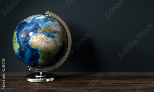Cuadros en Lienzo 3d Erdkugel als Globus zur Demonstrationszwecken bei Geographie