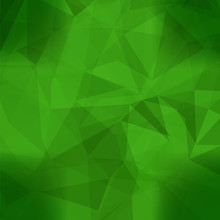 Abstract Green Pattern. Geometric Green Futuristic Background