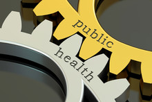 Public Health, Concept On The Gearwheels, 3D Rendering