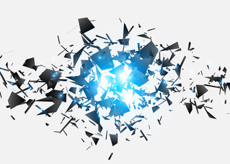 Wall Mural - abstract black explosion. geometric background. vector illustration